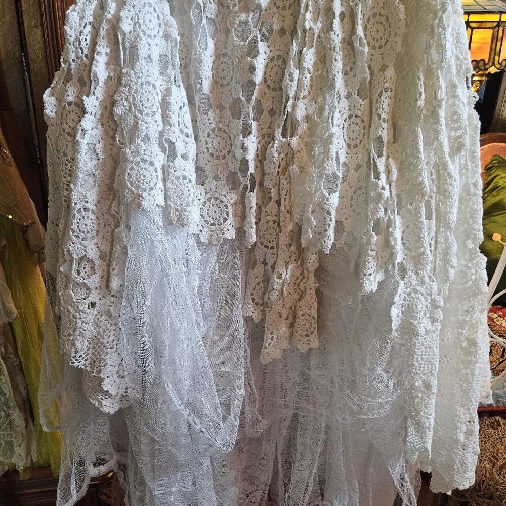 OOAK NWOT CUSTON LACE SKIRT - Picture 7 of 16